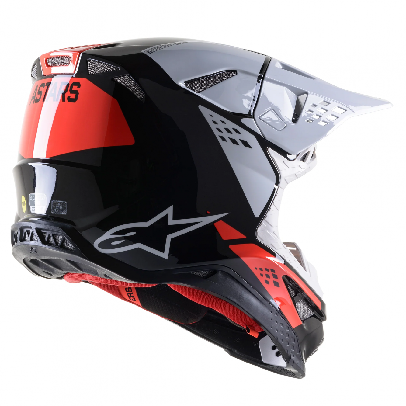 Alpinestars | Crosshelm Supertech S-M8 Zwart Wit