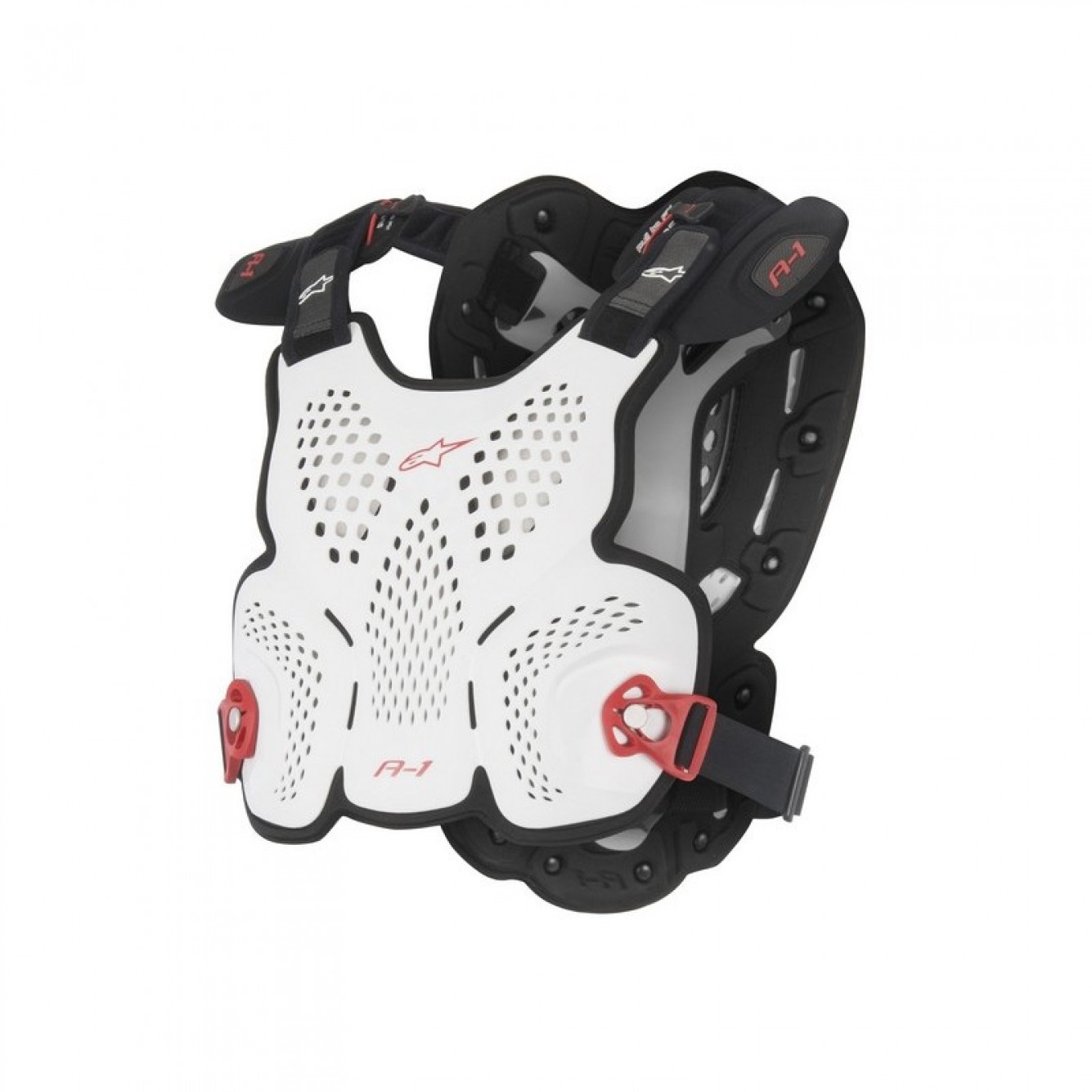 Alpinestars A1 Bodyprotector Wit / Zwart / Rood