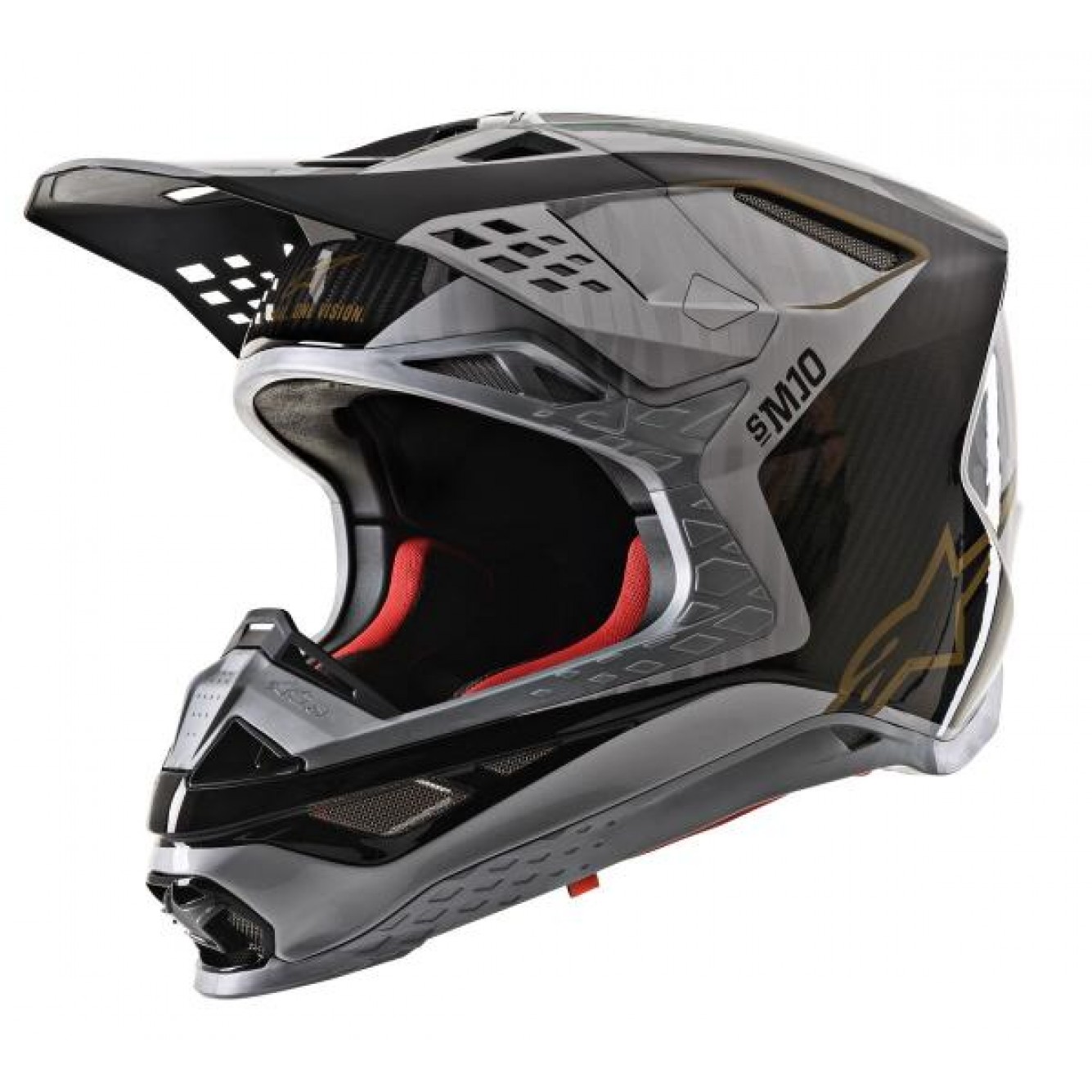 Alpinestars | Supertech S-M10 ALLOY Zilver Zwart Carbon