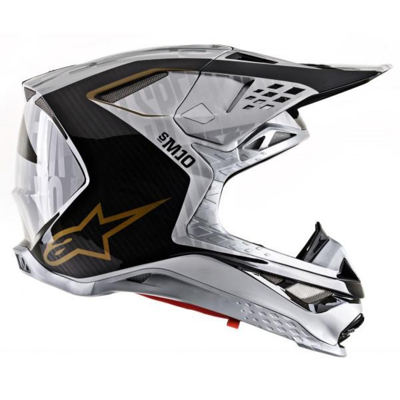 Alpinestars | Supertech S-M10 ALLOY Zilver Zwart Carbon