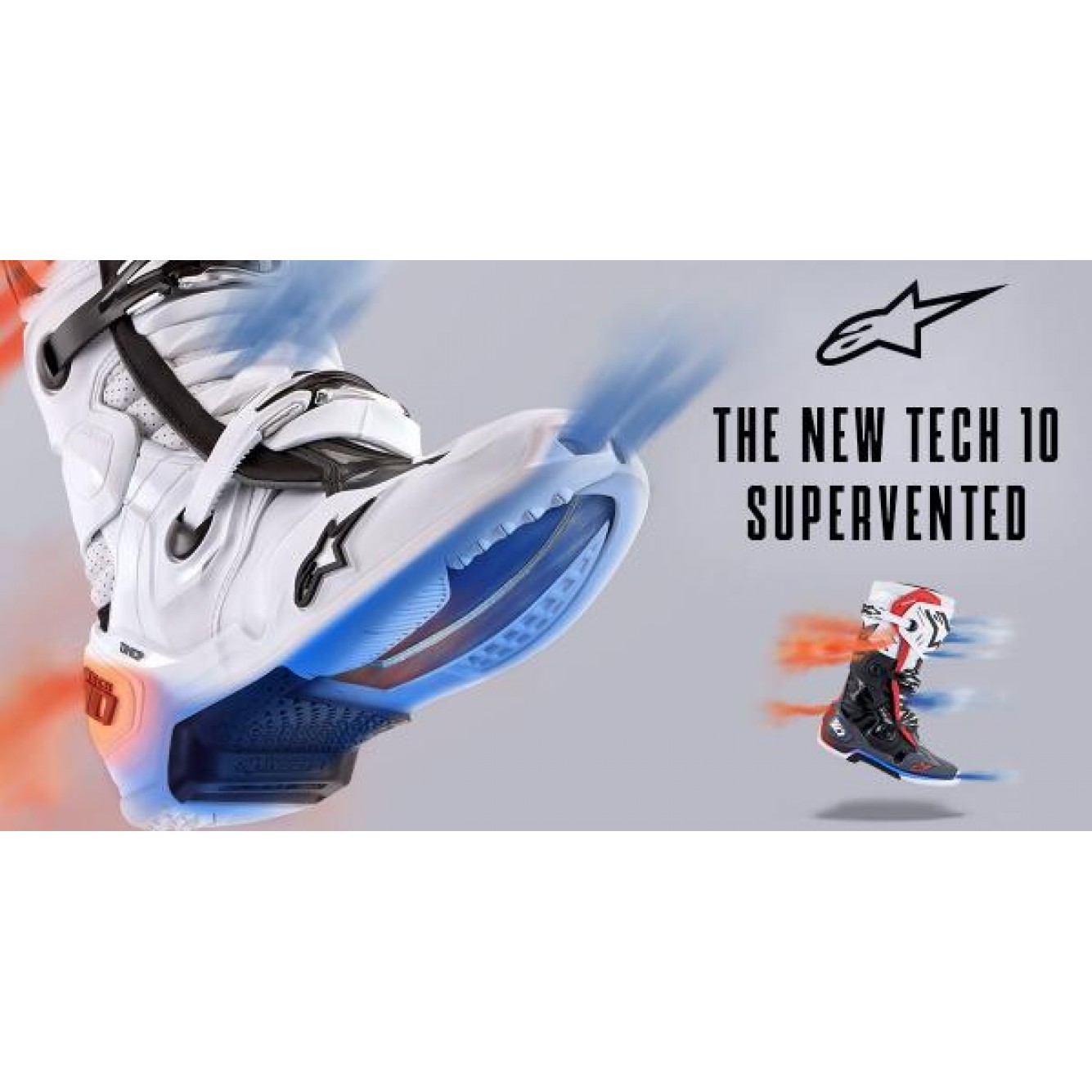 Alpinestars | Crosslaarzen Tech 10 Supervented Wit