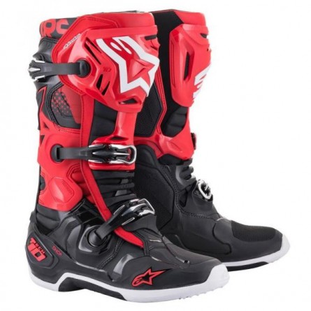 Alpinestars | Crosslaarzen Tech 10 Rood - Zwart