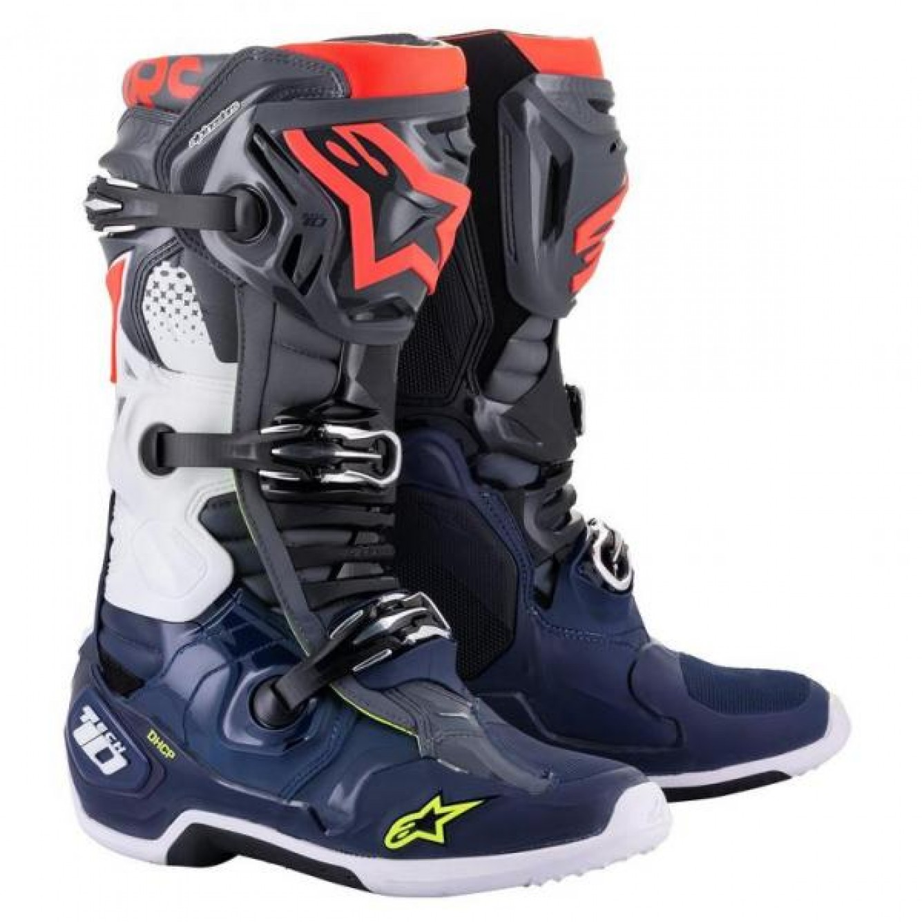 Alpinestars | Crosslaarzen Tech 10 Grijs / Blauw