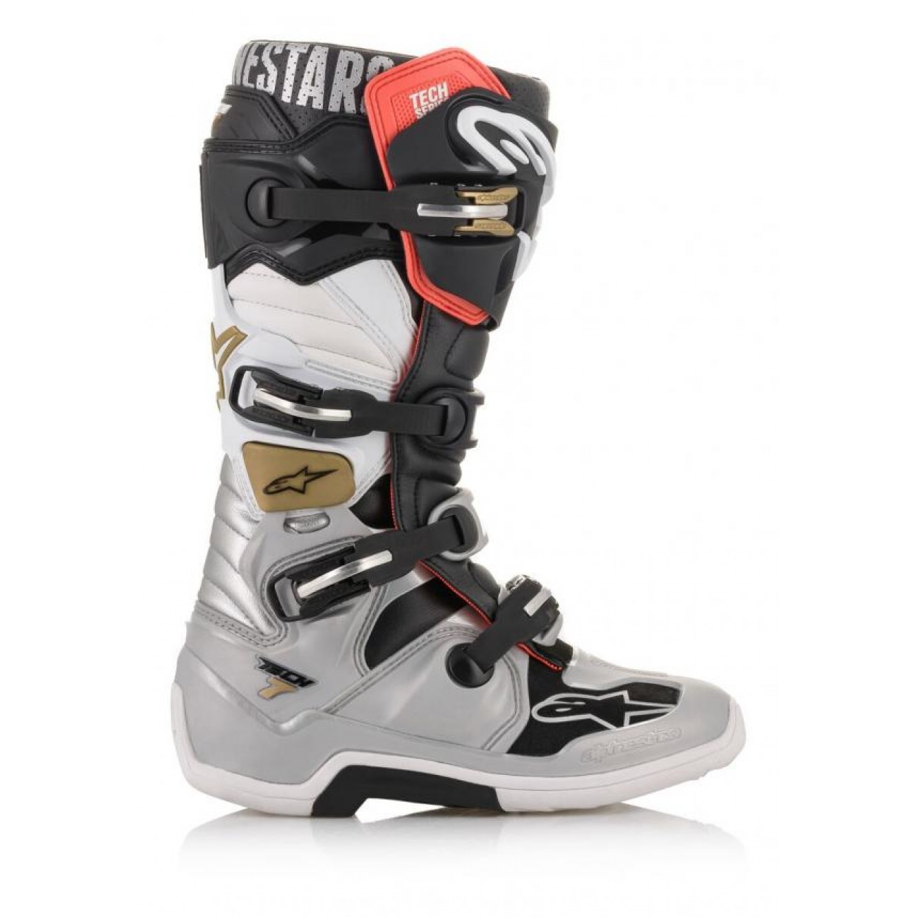 Alpinestars | Tech 7 Zw/zilver/wit/goud