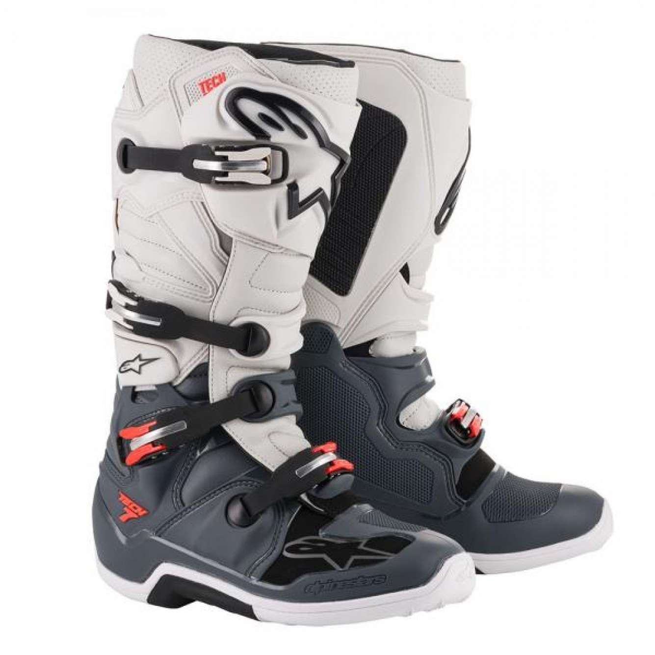 Alpinestars | Crosslaarzen Tech 7 Grijs/Wit/Rood