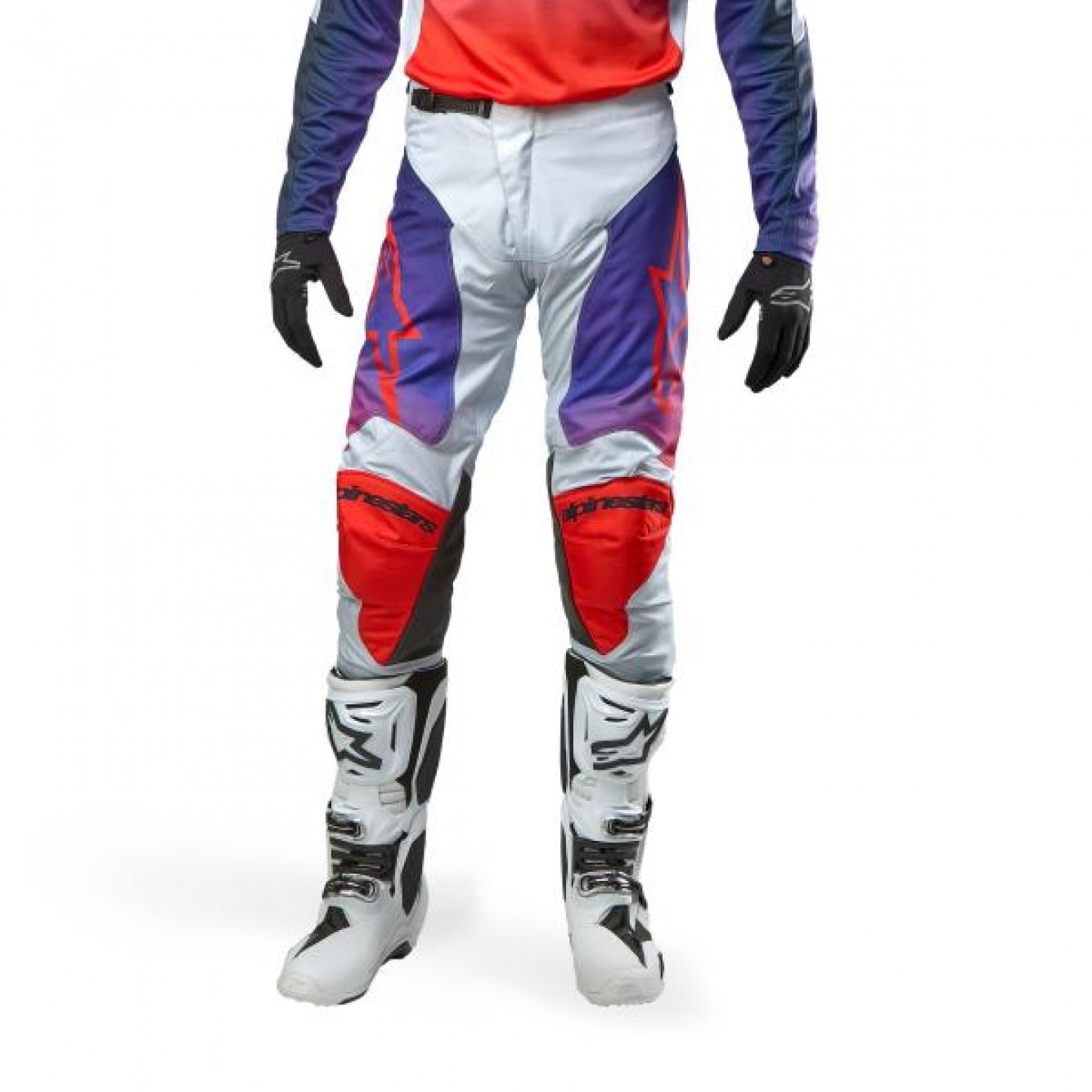 ALPINESTARS | Crossbroek Racer Hoen Oranje / Paars