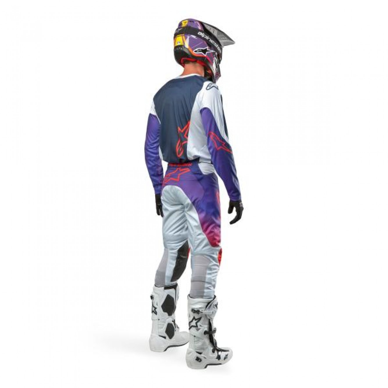 ALPINESTARS | Crossbroek Racer Hoen Oranje / Paars