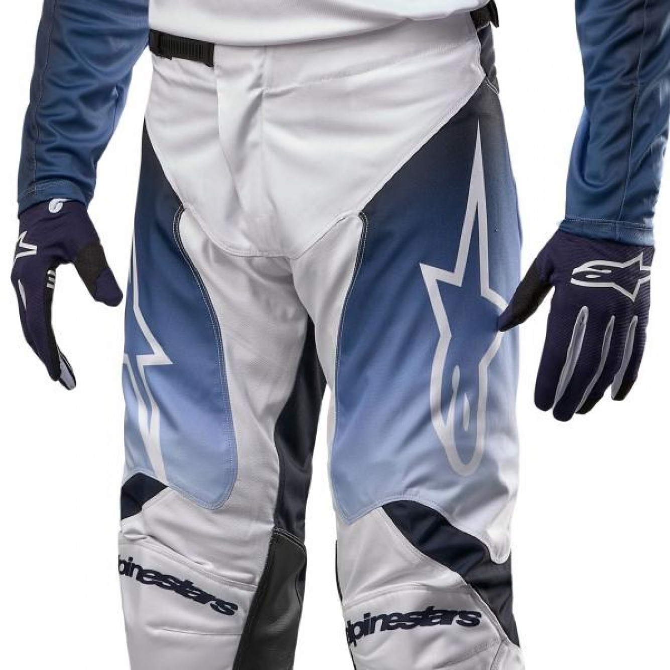 ALPINESTARS | Crossbroek Racer Hoen Wit / Licht Blauw