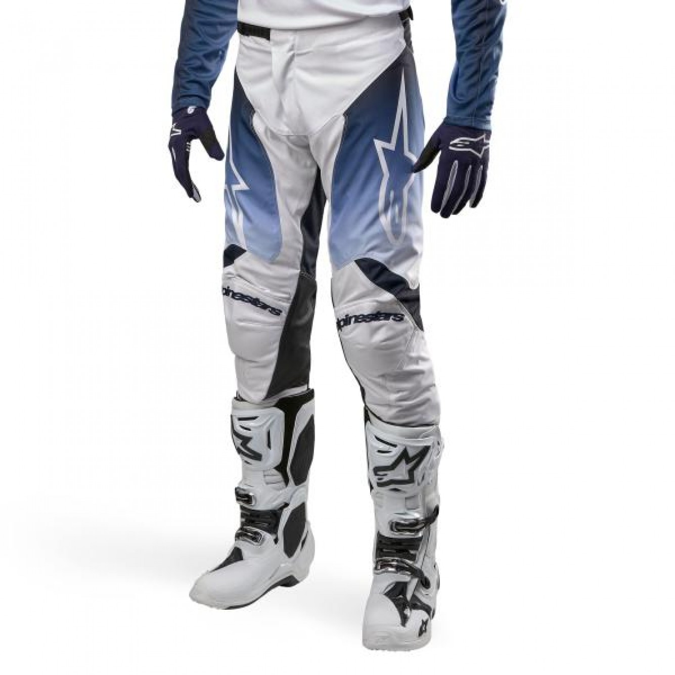 ALPINESTARS | Crossbroek Racer Hoen Wit / Licht Blauw