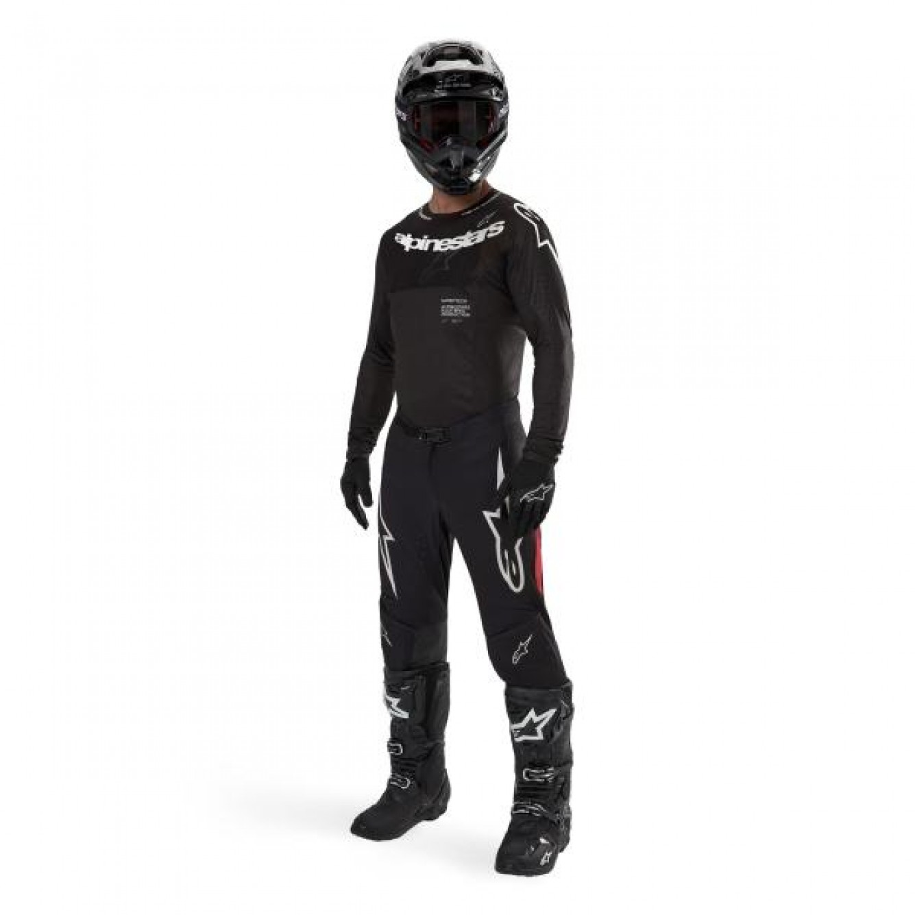 ALPINESTARS | SUPERTECH WARD ZWART/ROOD