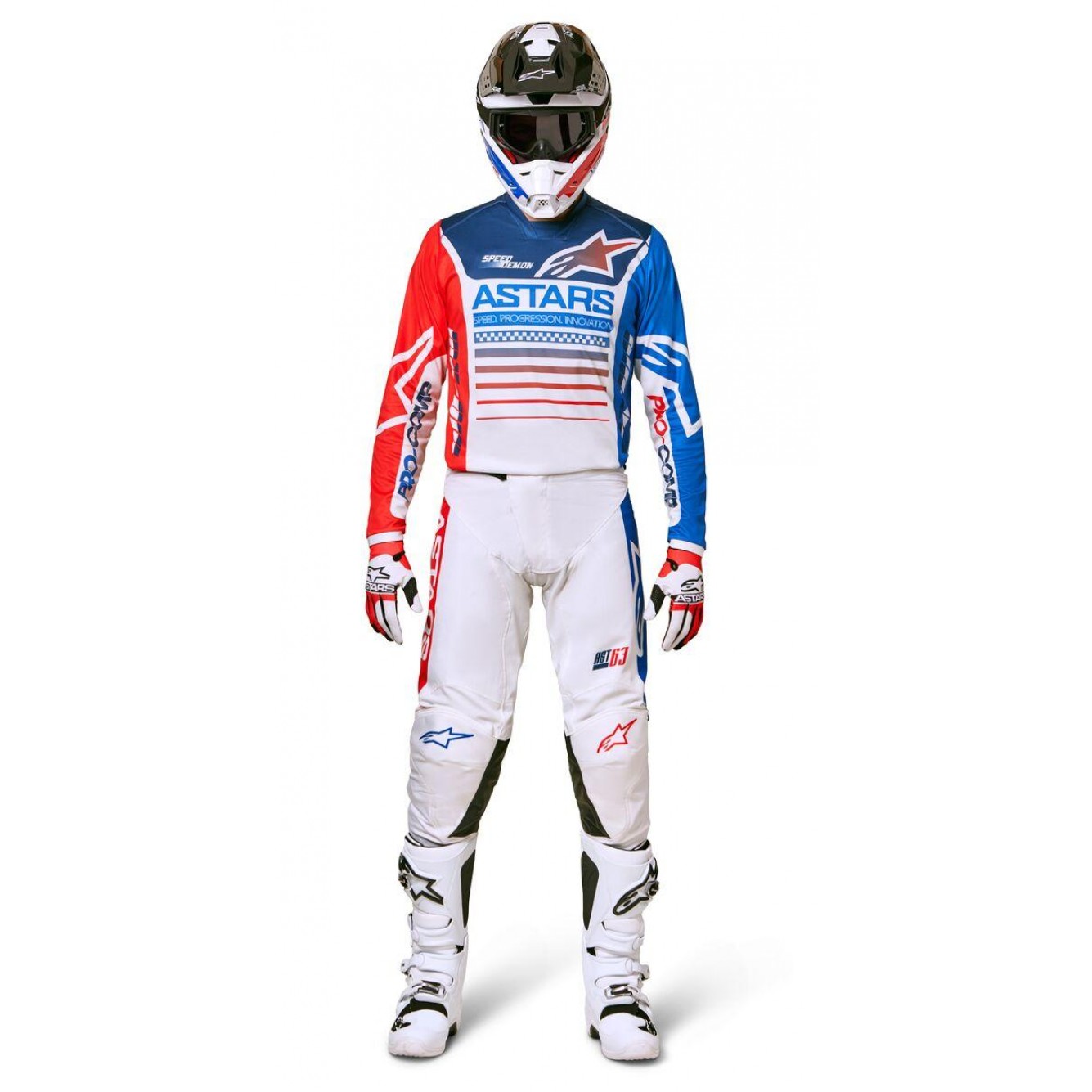 Alpinestars | Broek Racer Compass Wit / Rood / Blauw