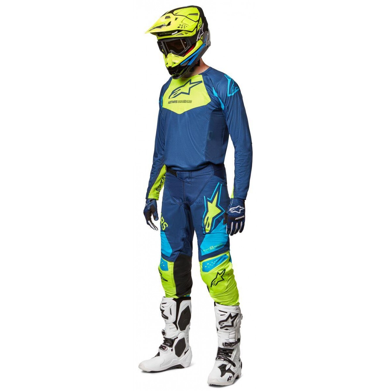 Alpinestars | Broek Techstar Factory Blauw / Fluo Geel