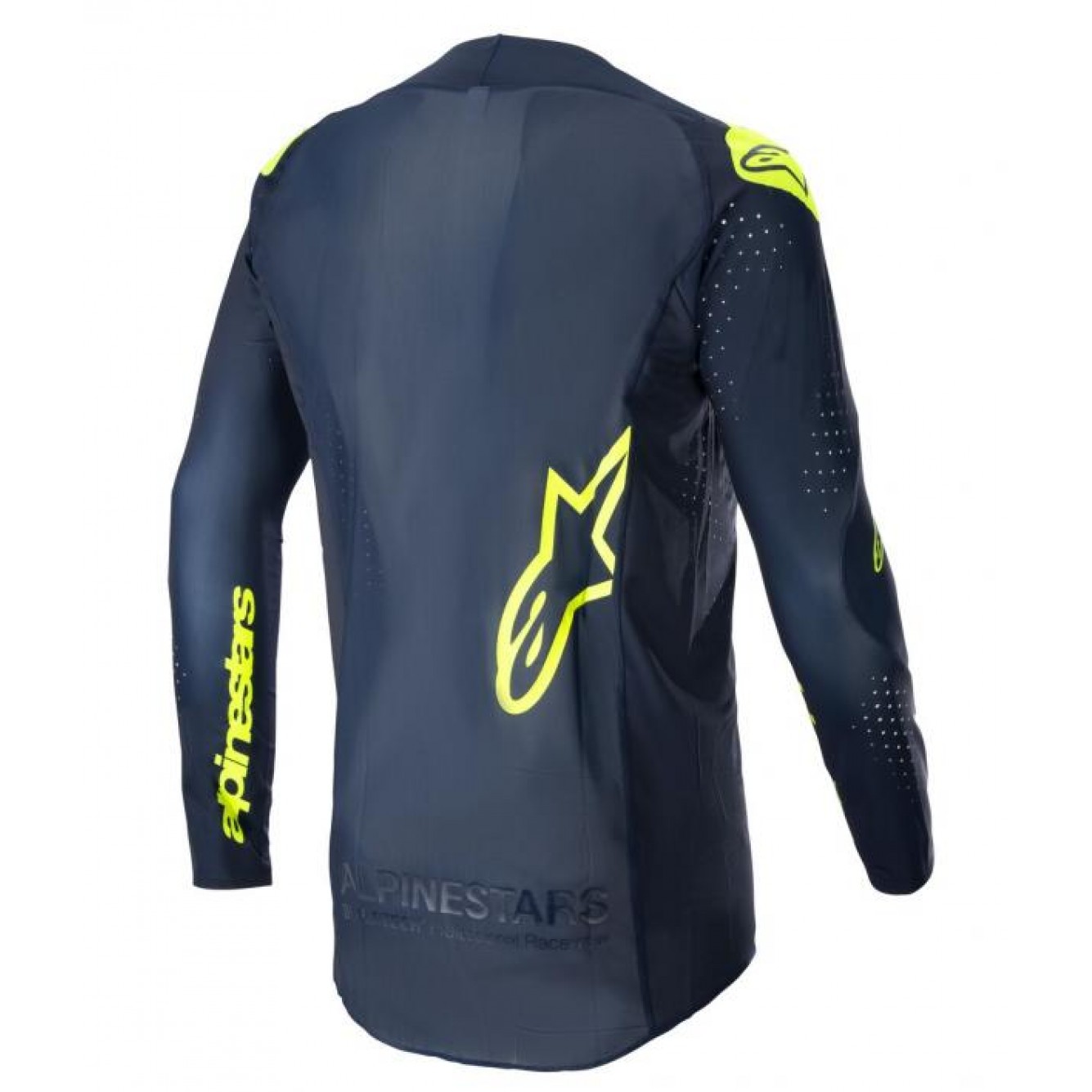 Alpinestars | Cross shirt Supertech Bruin Blauw / Fluor Geel