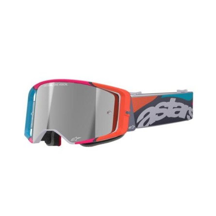 Alpinestars | Crossbril Supertech Stream Grijs / Roze / Oranje