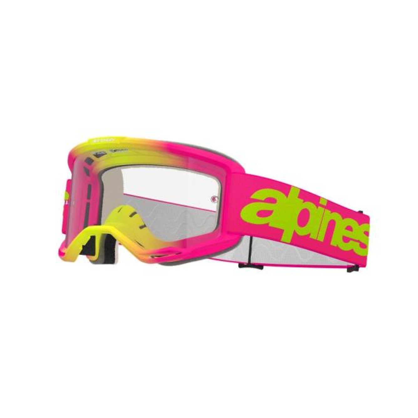 Alpinestars | Crossbril Vision 5 Wordmark Pink Yellow