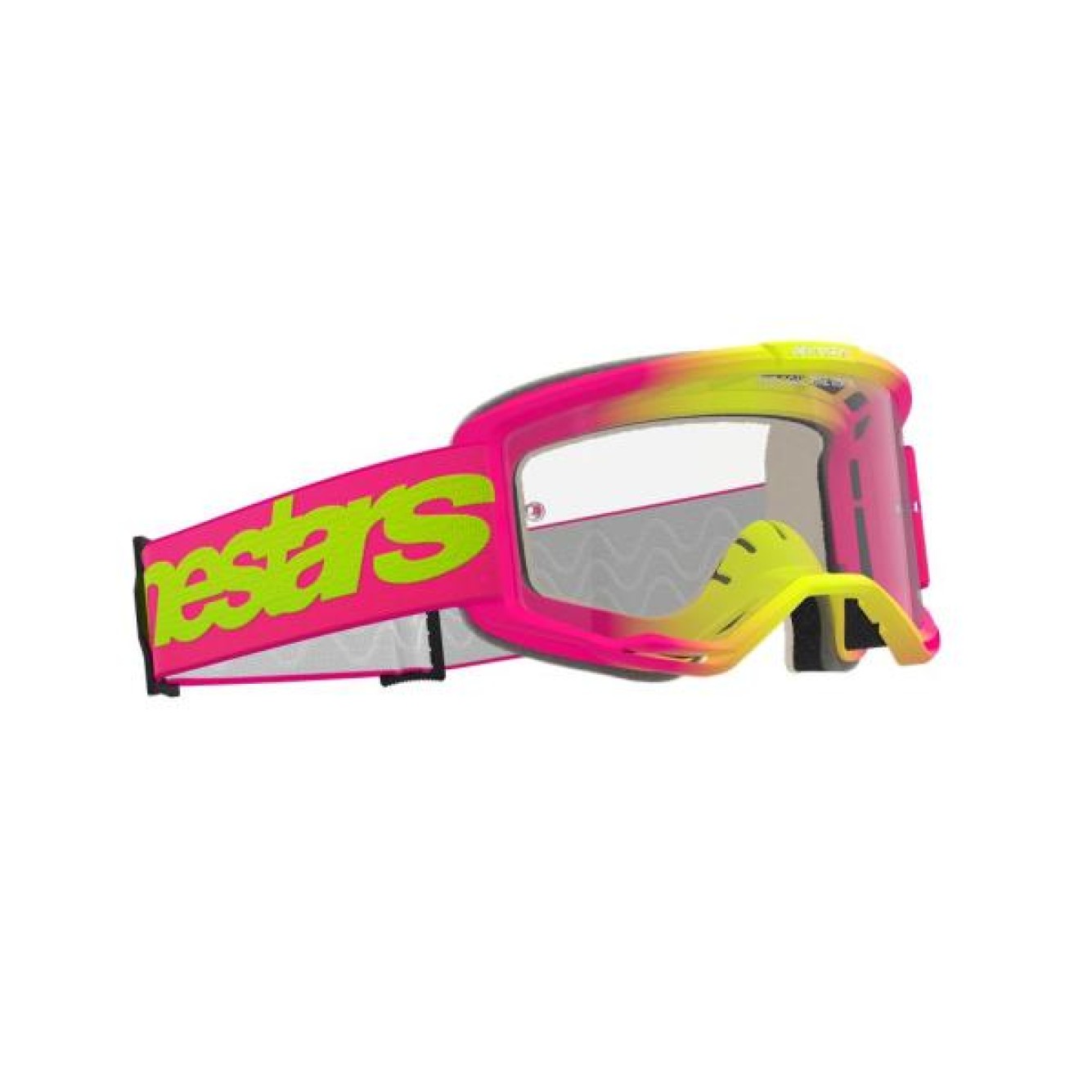 Alpinestars | Crossbril Vision 5 Wordmark Pink Yellow