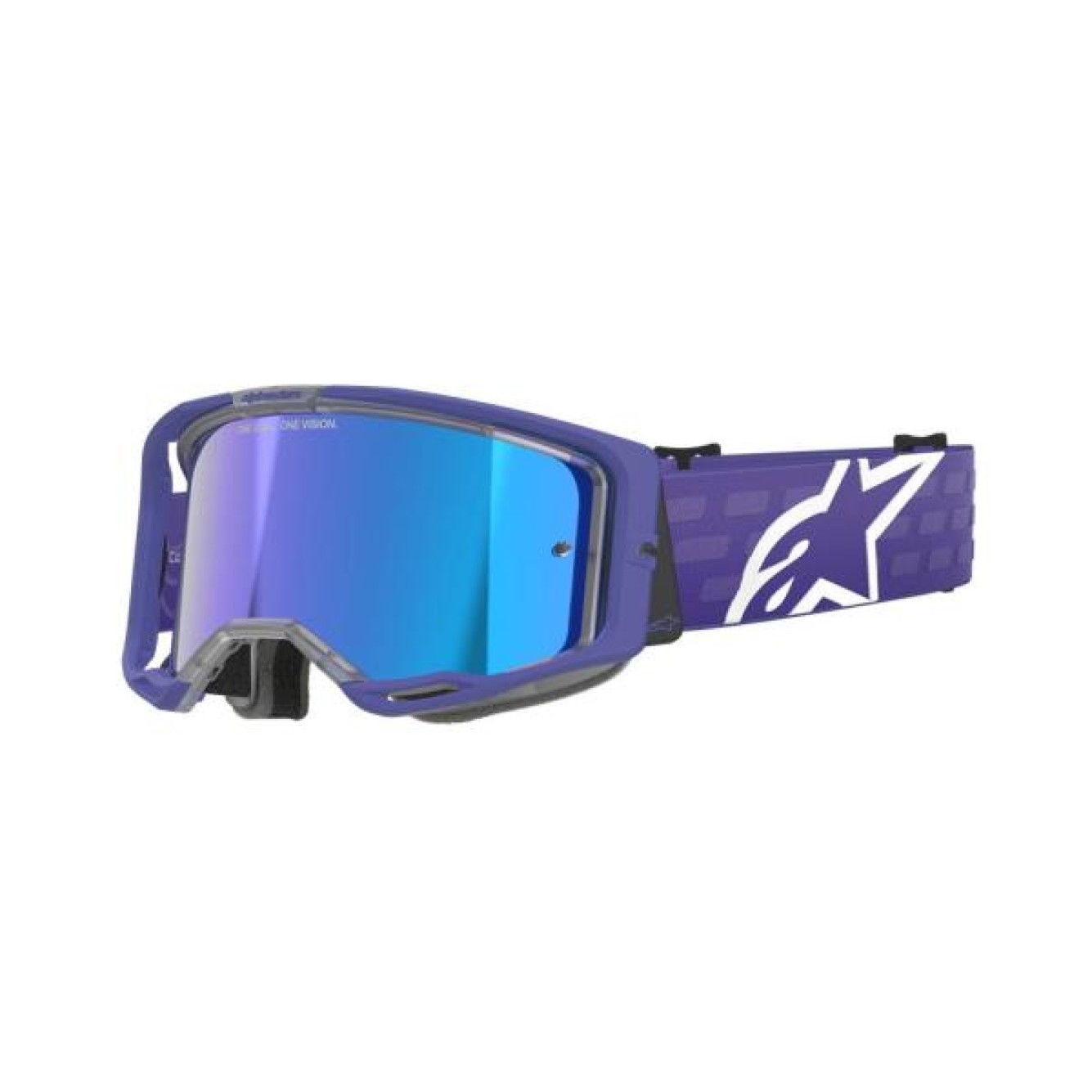 Alpinestars | Crossbril Vision 8 Paars Spiegel Blauw