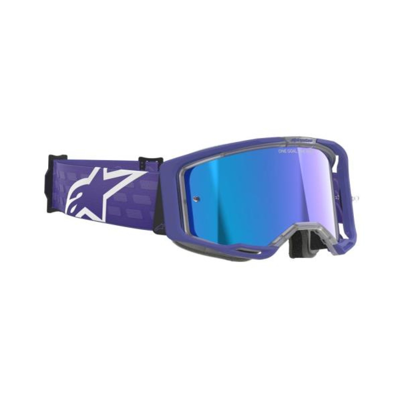 Alpinestars | Crossbril Vision 8 Paars Spiegel Blauw