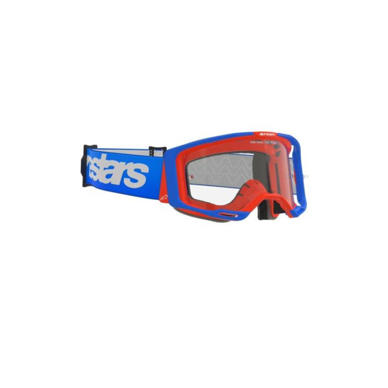 Alpinestars | Crossbril Vision 8 Wordmark Blauw Oranje