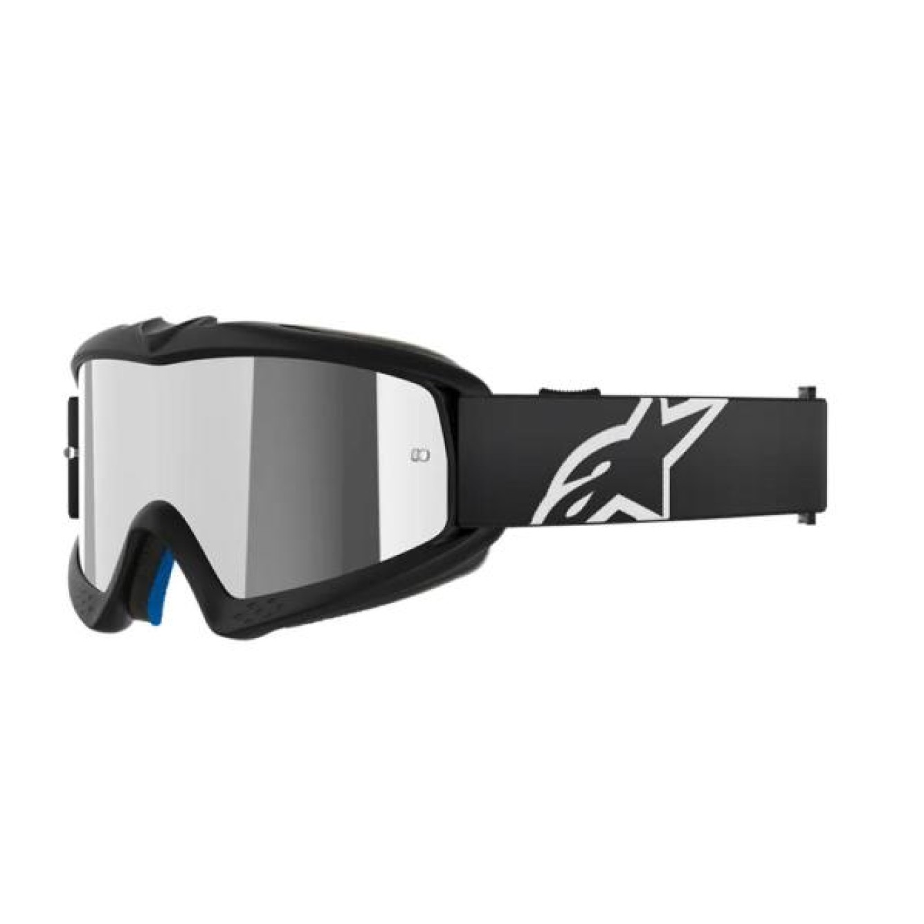 Alpinestars | Crossbril Youth Vision Zwart Spiegel Zilver