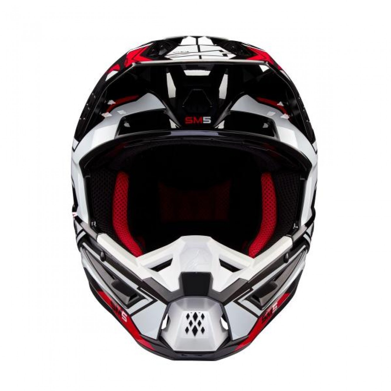 Alpinestars | Crosshelm S-M5 ACTION-2 Zwart / Wit / Rood