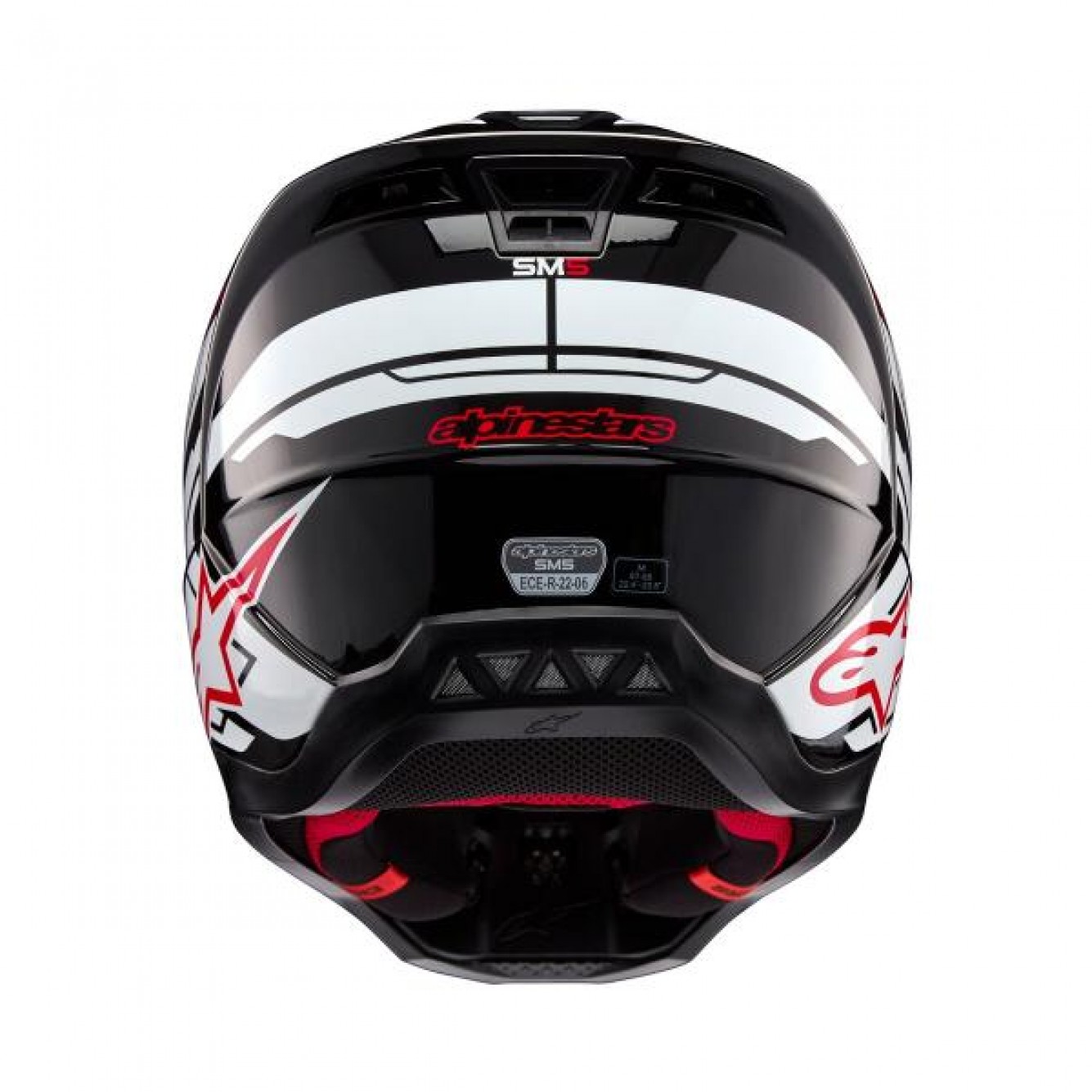 Alpinestars | Crosshelm S-M5 ACTION-2 Zwart / Wit / Rood