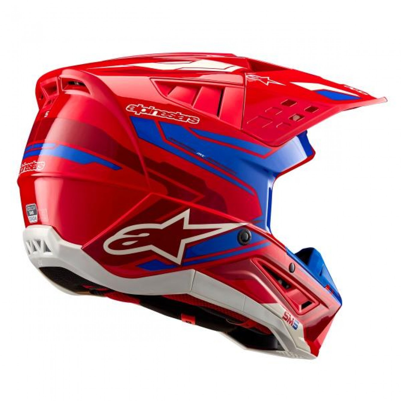 Alpinestars | Crosshelm S-M5 Action 2 ECE Rood / Blauw