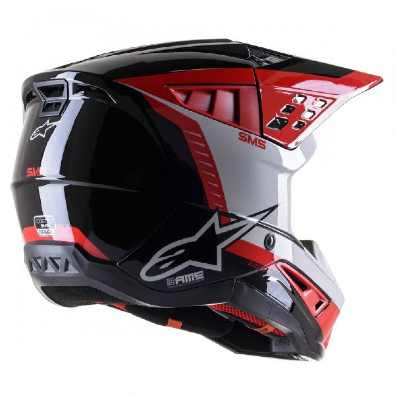 Alpinestars | Crosshelm S-M5 BEAM Rood Zwart