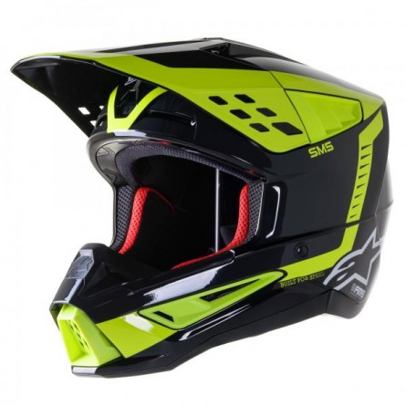 Alpinestars | Crosshelm S-M5 BEAM Zwart Geel