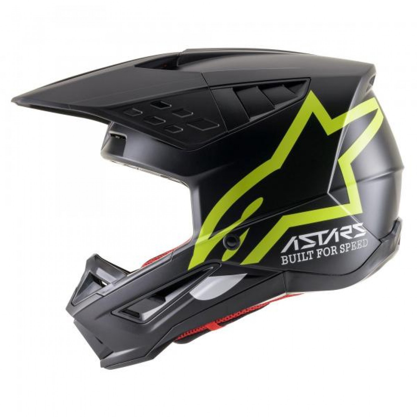 Alpinestars | Crosshelm S-M5 Compass Zwart / Fluo Geel Matt