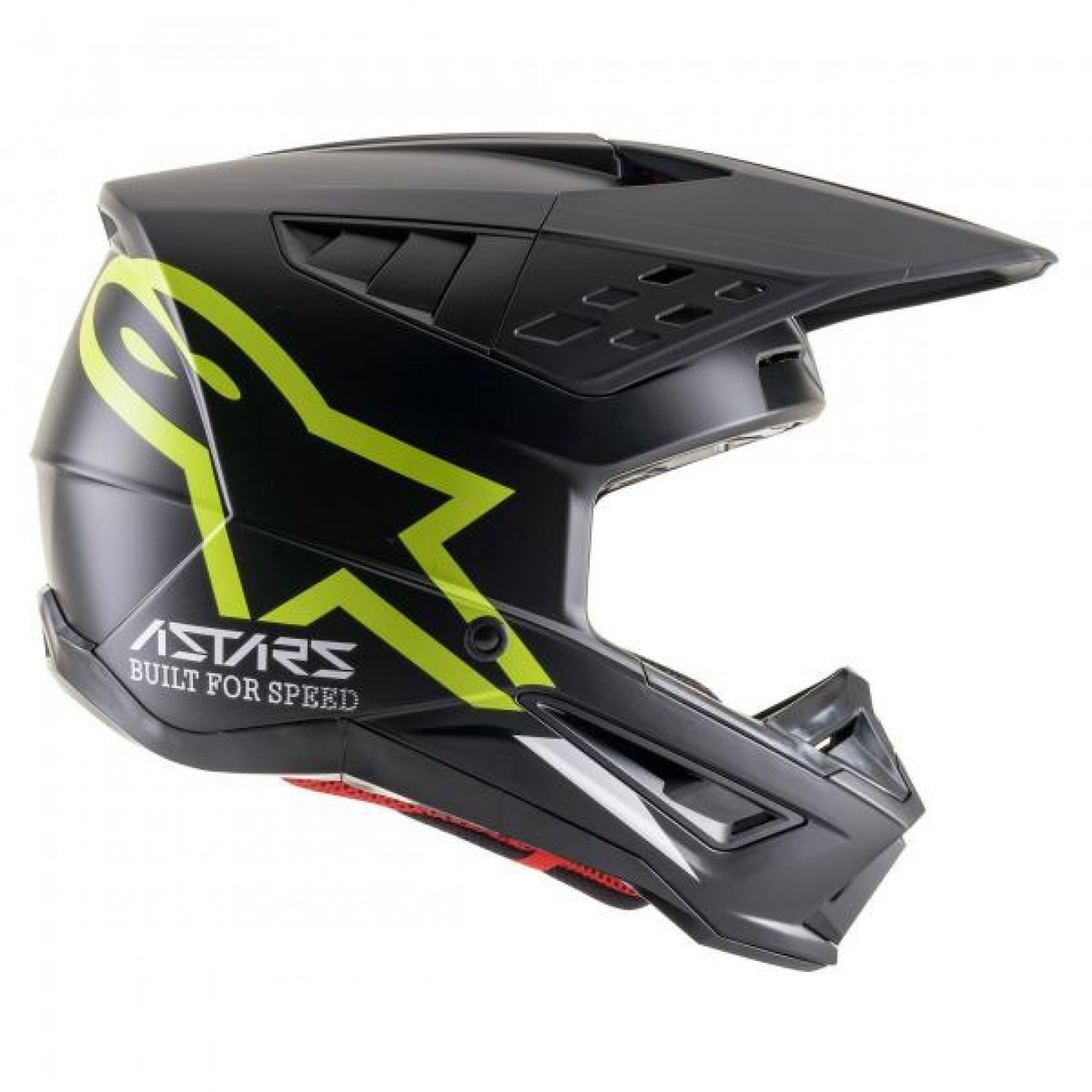 Alpinestars | Crosshelm S-M5 Compass Zwart / Fluo Geel Matt