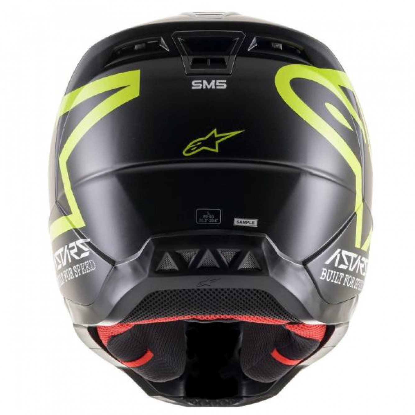 Alpinestars | Crosshelm S-M5 Compass Zwart / Fluo Geel Matt