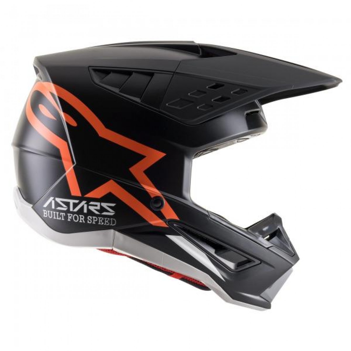 Alpinestars | Crosshelm S-M5 Compass Zwart / Oranje Matt