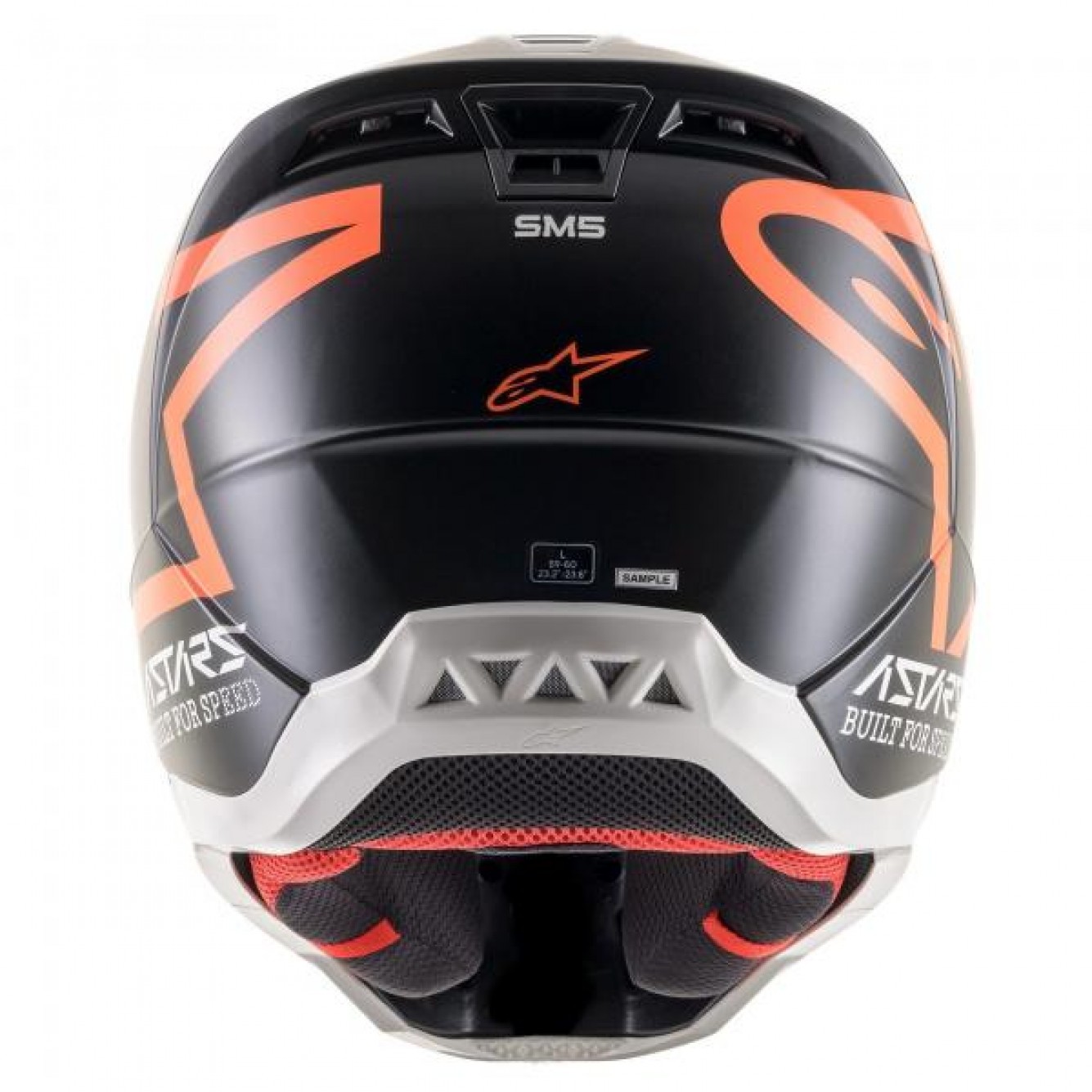 Alpinestars | Crosshelm S-M5 Compass Zwart / Oranje Matt