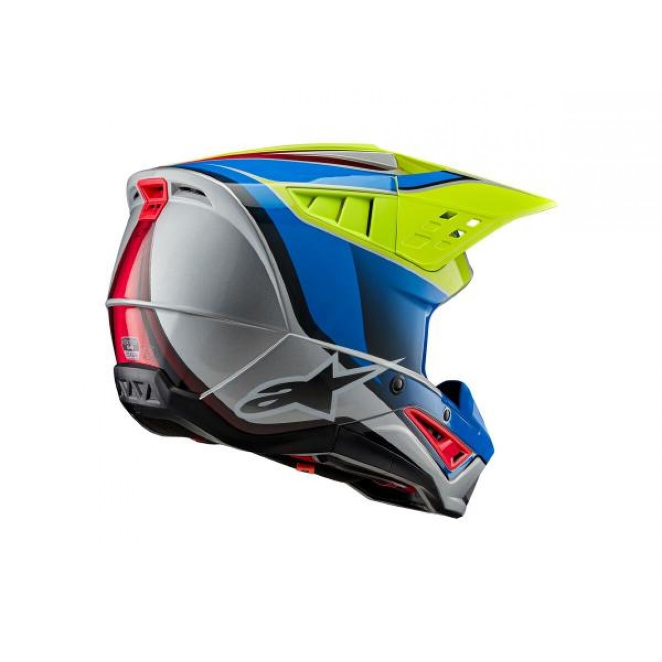 Alpinestars | Crosshelm S-M5 Sail ECE Blauw / Geel / Silver