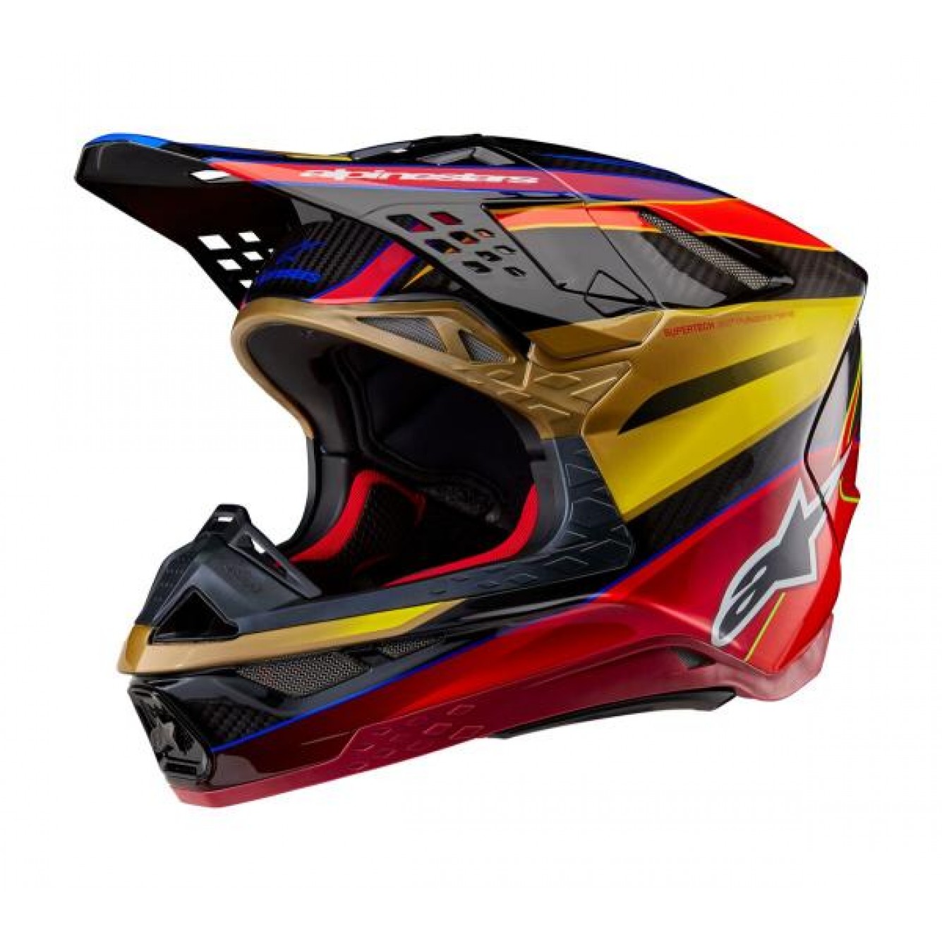 Alpinestars | Crosshelm Supertech S-M10 ERA Goud/Geel/Rood