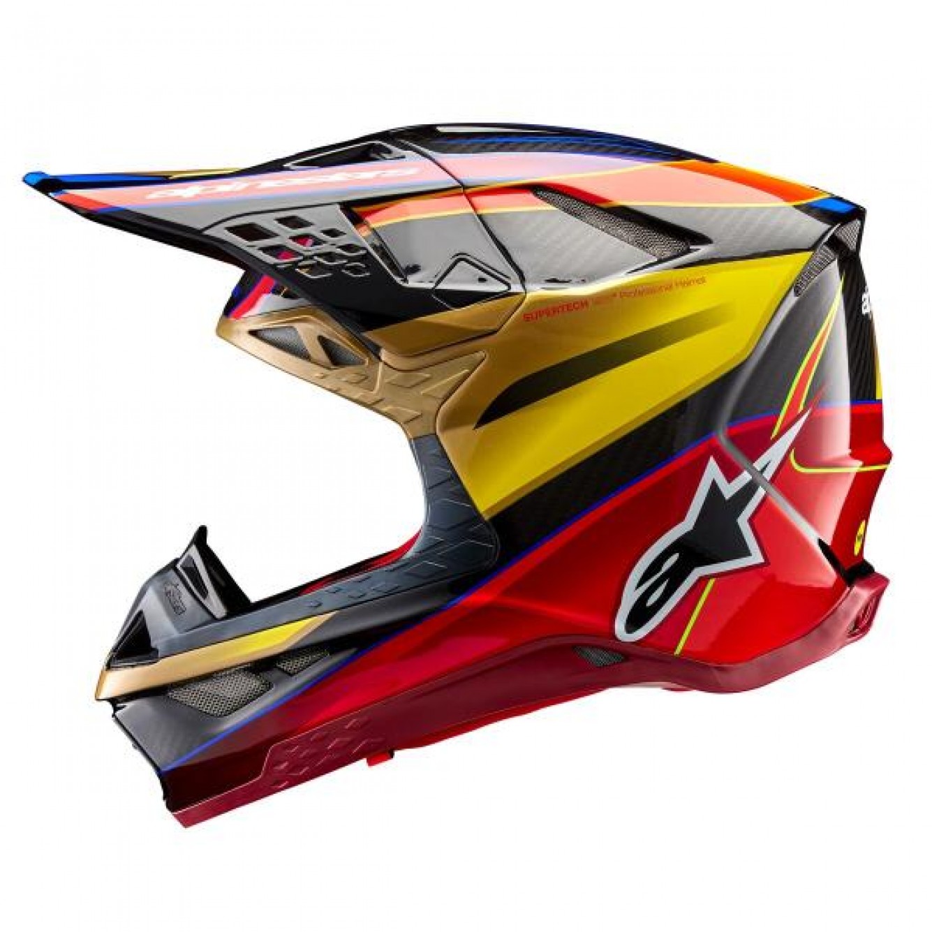 Alpinestars | Crosshelm Supertech S-M10 ERA Goud/Geel/Rood