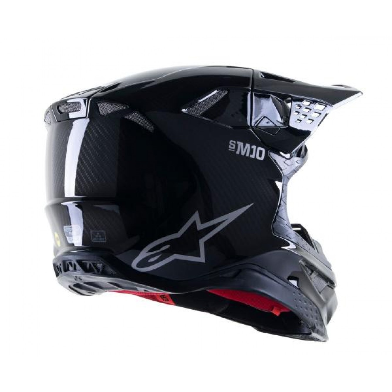 Alpinestars | Crosshelm Supertech S-M10 Gloss Zwart Carbon