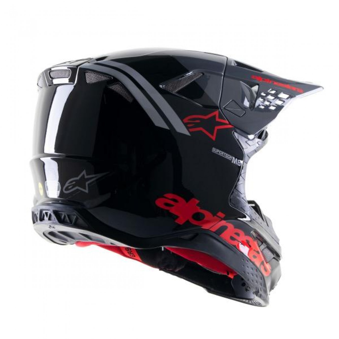 Alpinestars | Crosshelm Supertech S-M8 Radium 2 Zwart / Rood