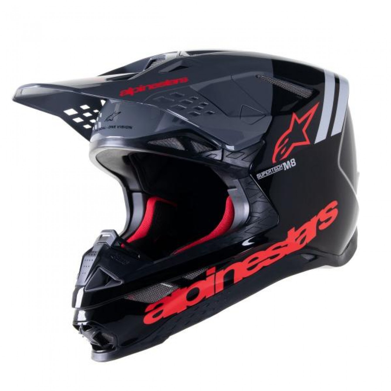 Alpinestars | Crosshelm Supertech S-M8 Radium 2 Zwart / Rood