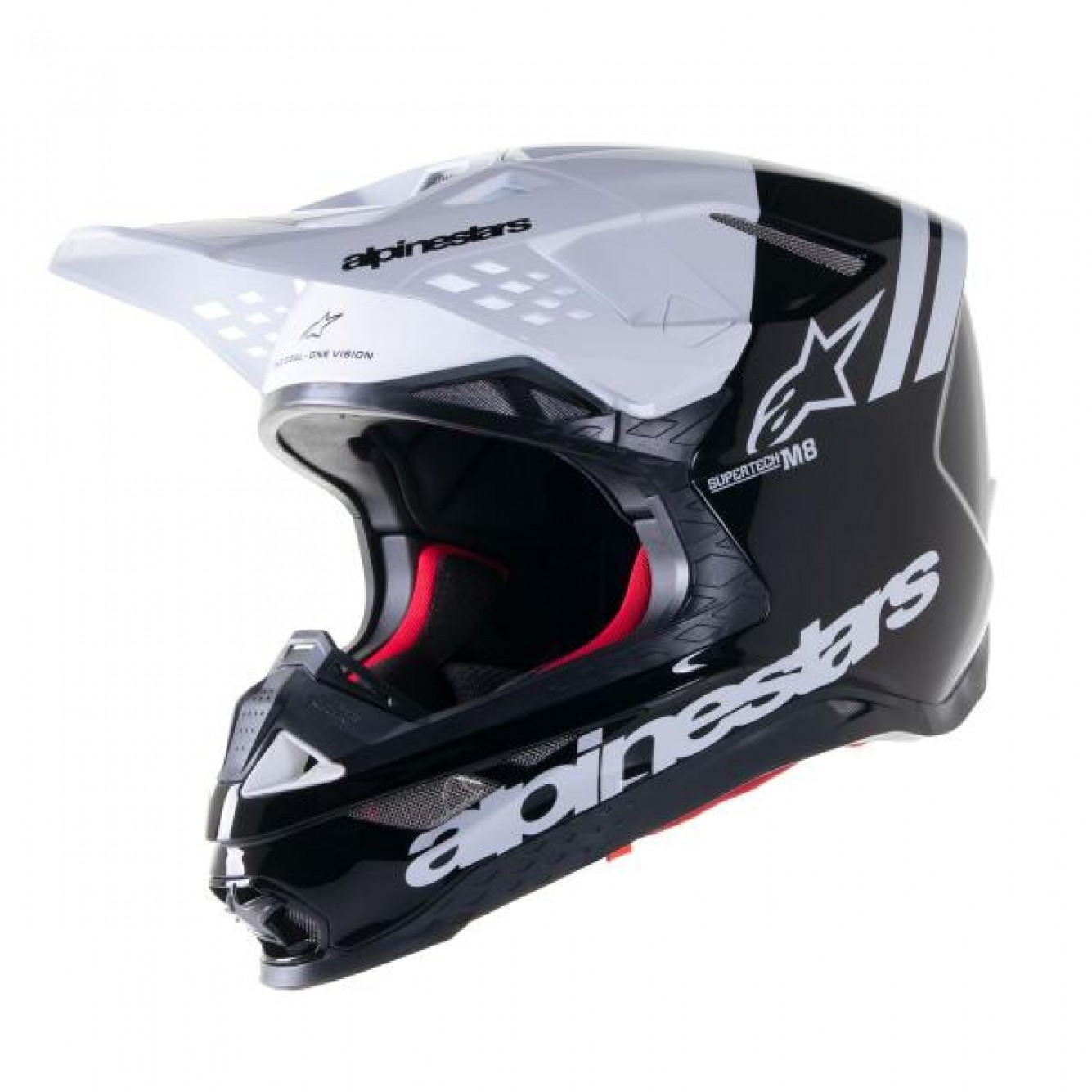 Alpinestars | Crosshelm Supertech S-M8 Radium 2 Zwart / Wit