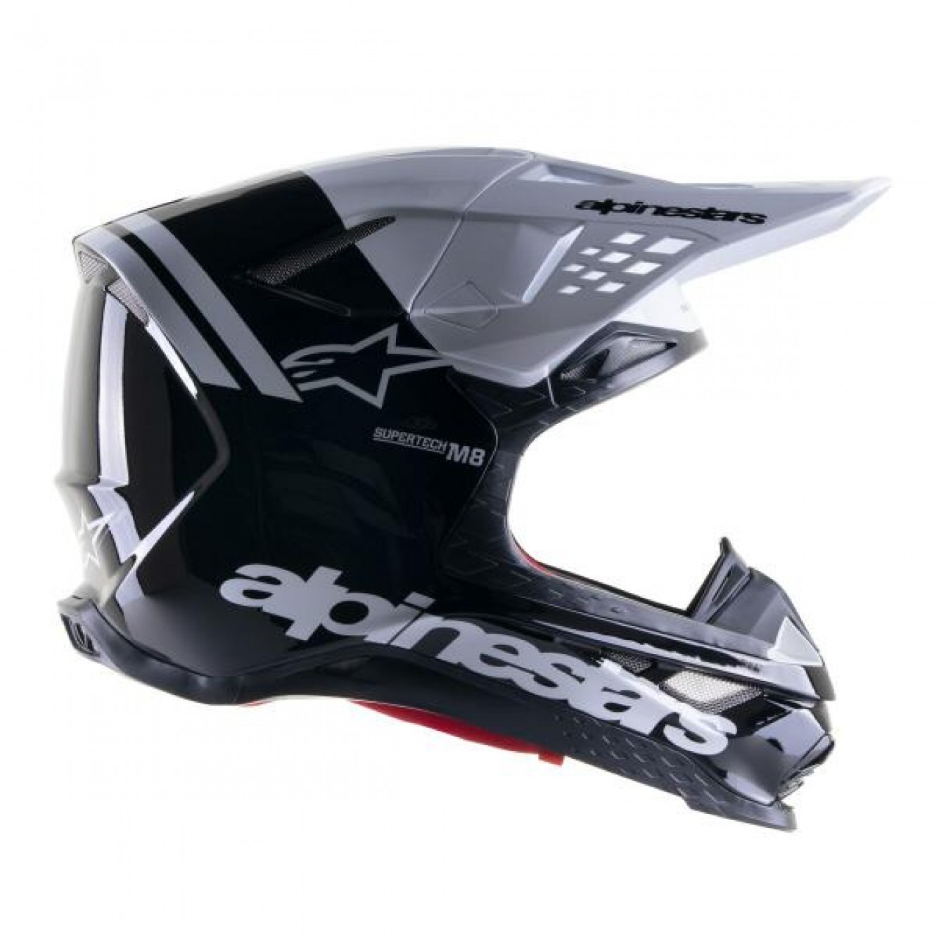 Alpinestars | Crosshelm Supertech S-M8 Radium 2 Zwart / Wit