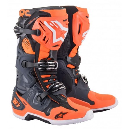 Alpinestars | Crosslaarzen Tech 10 Grijs / Oranje 