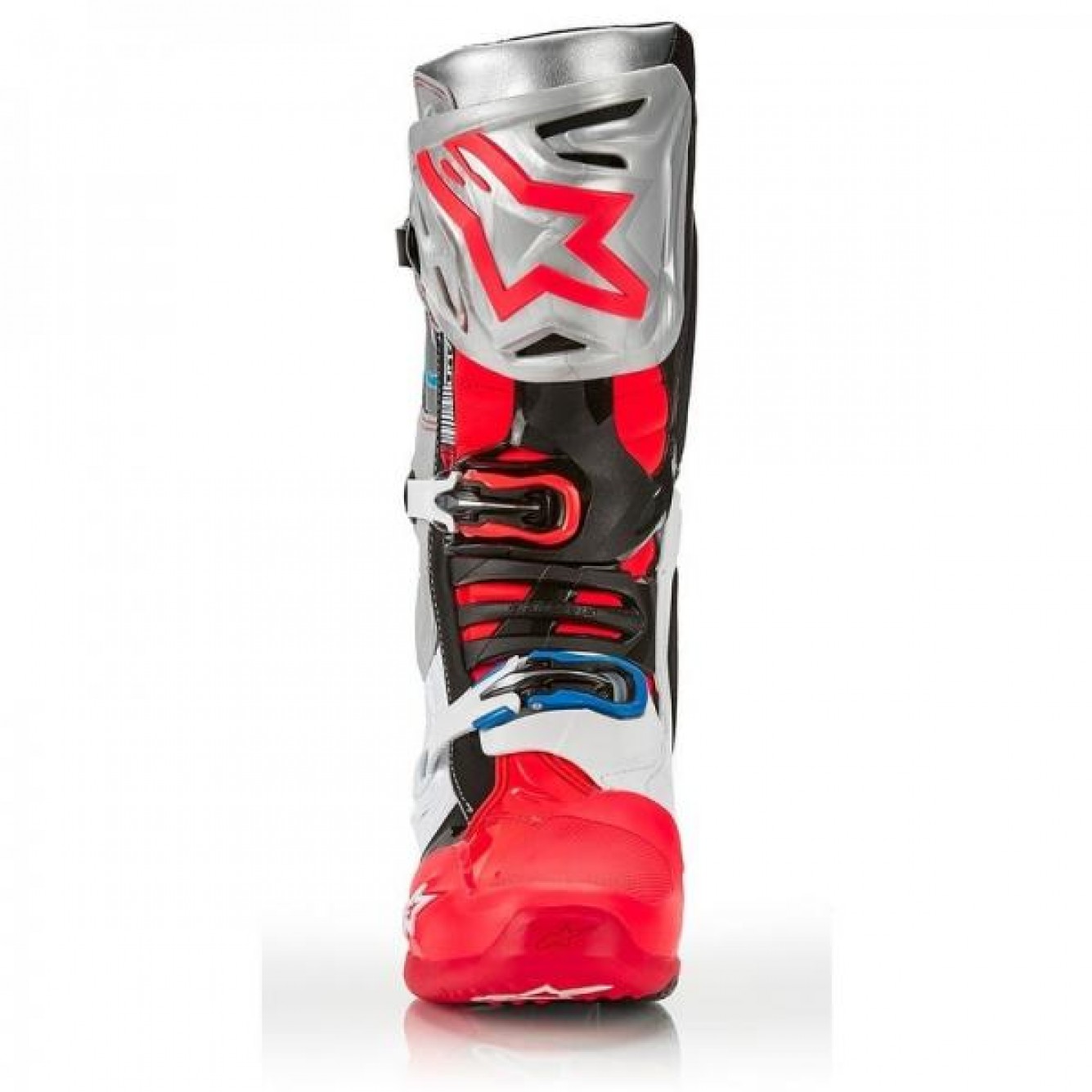 Alpinestars | Crosslaarzen Tech 10 Vision LE Zilver / Rood