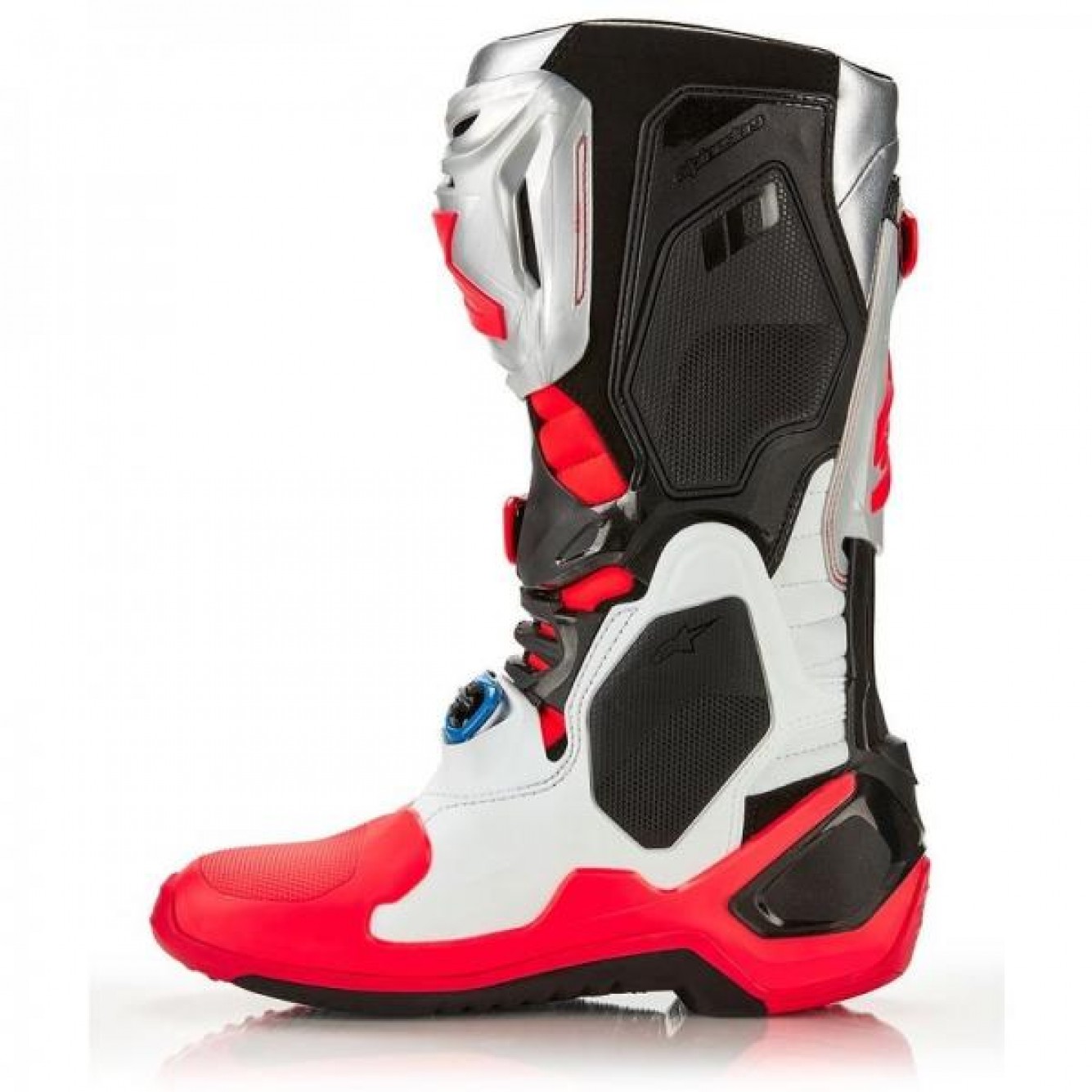 Alpinestars | Crosslaarzen Tech 10 Vision LE Zilver / Rood