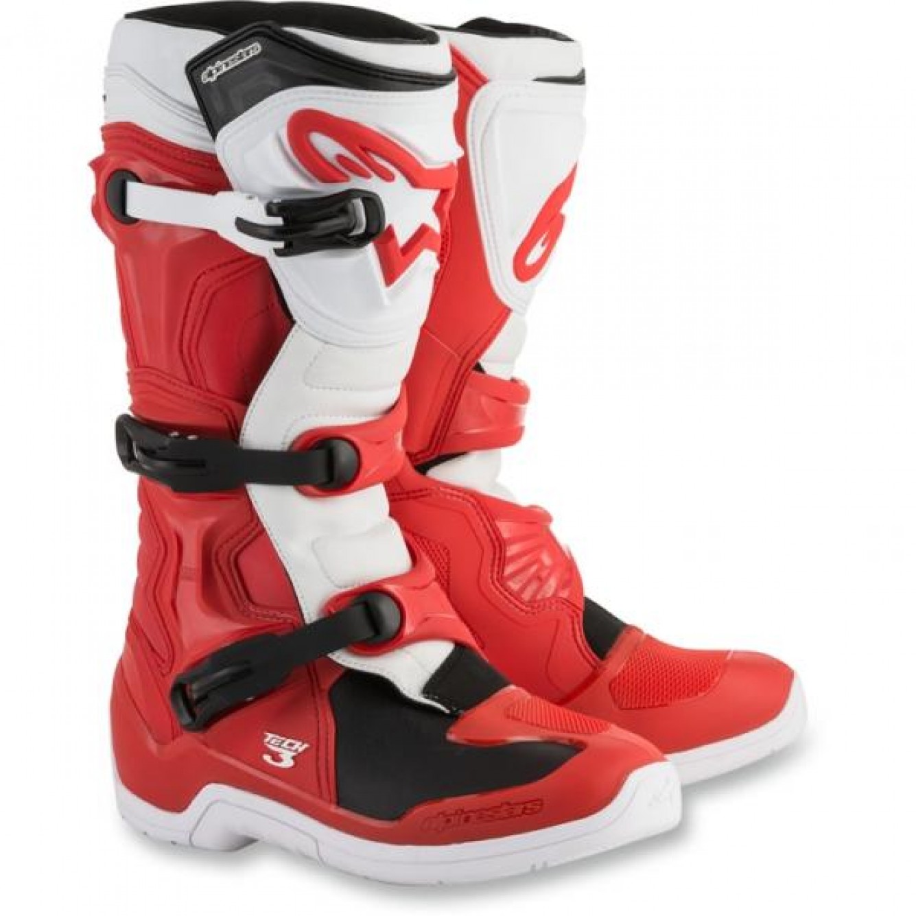 Alpinestars | Crosslaarzen Tech 3 Rood / Wit