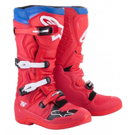 Alpinestars | Crosslaarzen Tech 5 Rood / Blauw