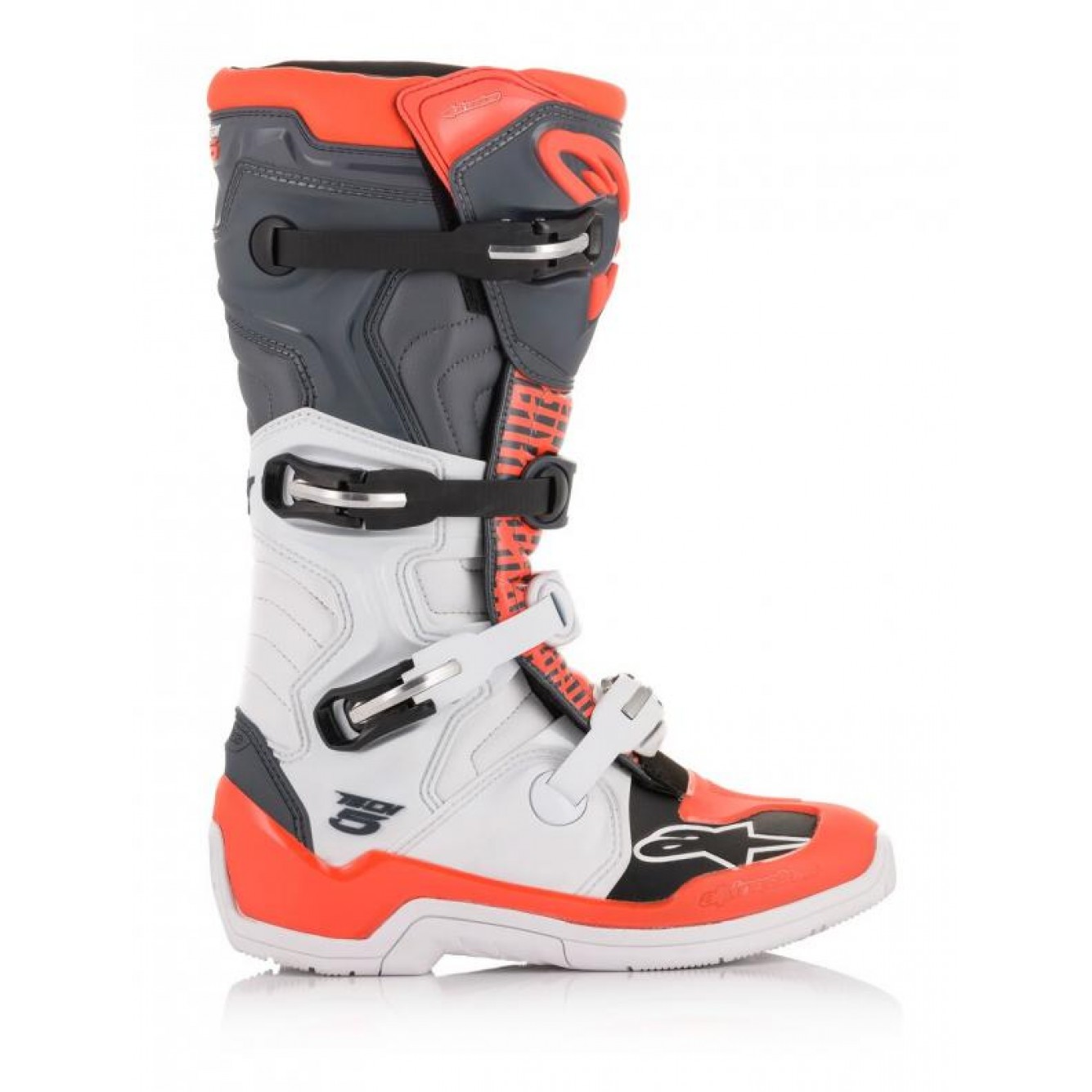 Alpinestars | Crosslaarzen Tech 5 Wit / Grijs/ Fluo Rood