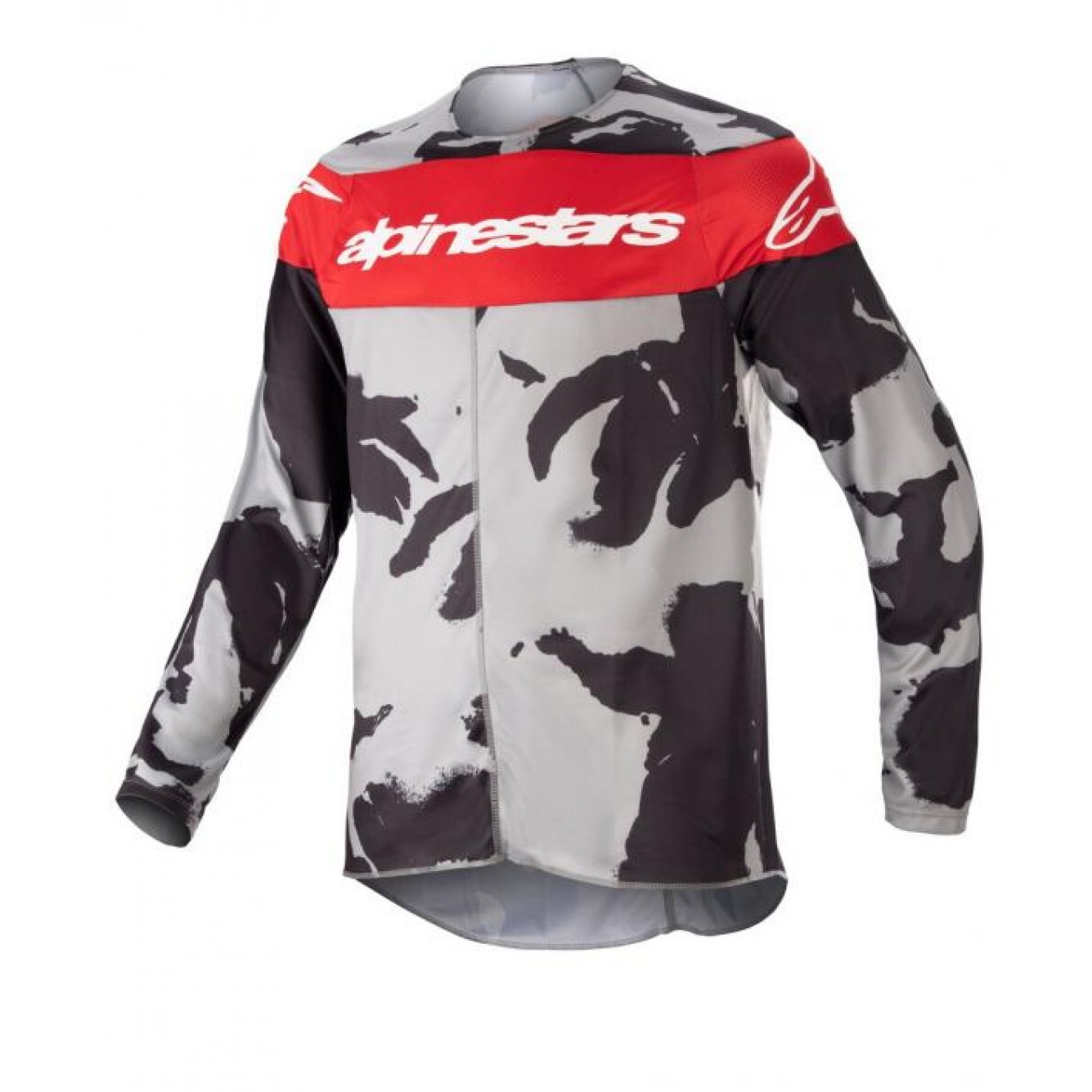 Alpinestars | Jeugd Cross Shirt Racer Tactical Rood / Camo Grijs