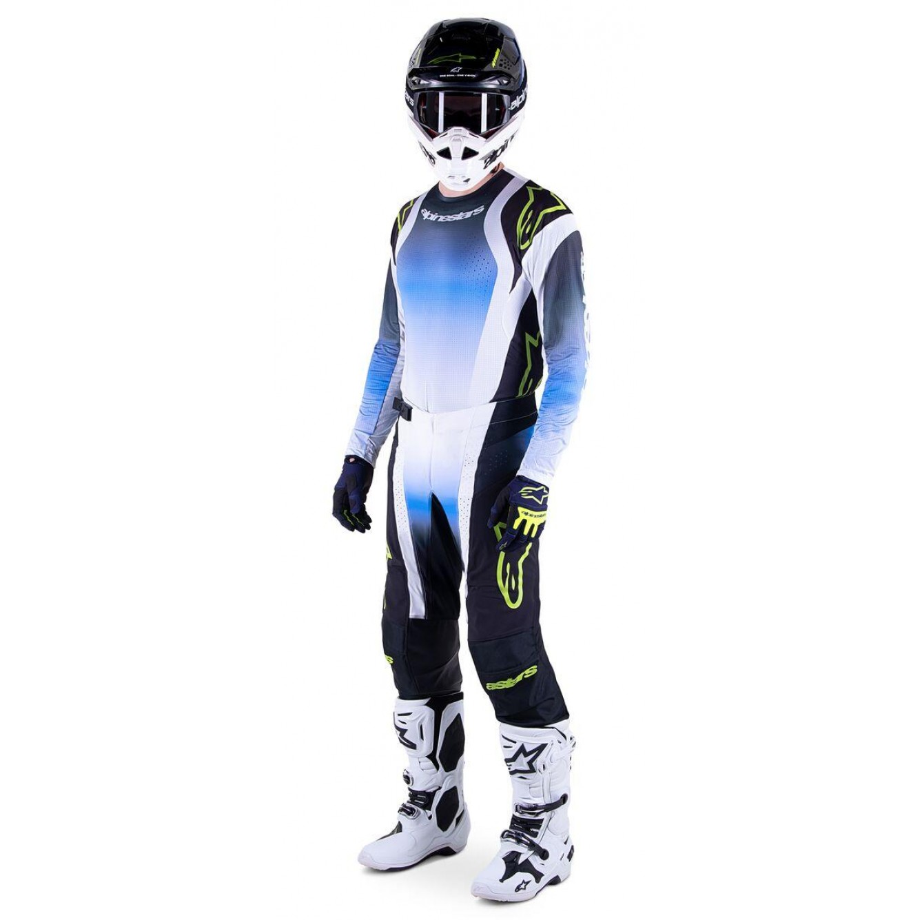 Alpinestars | Jeugd Crossbroek Racer Push Nachtblauw / Wit